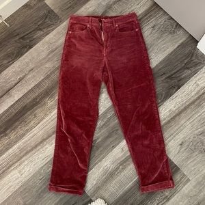 American Eagle pink corduroy pants